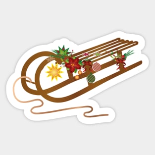 Christmas sleigh Sticker